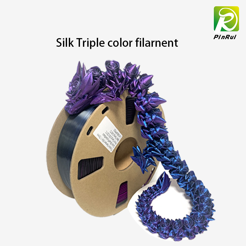 PLA Filament Silk Triple Color Filament, 1,75 mm filamento 3D, filamento di stampante 3D